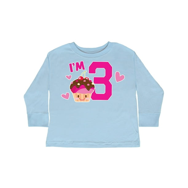 inktastic Im 5 with Cute Cupcake and Hearts Toddler T-Shirt